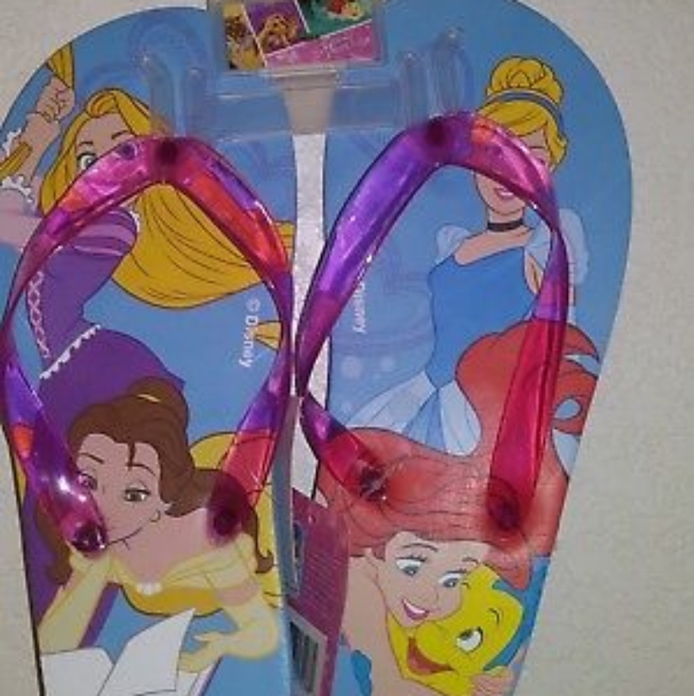 Girl Disney princess flip flops